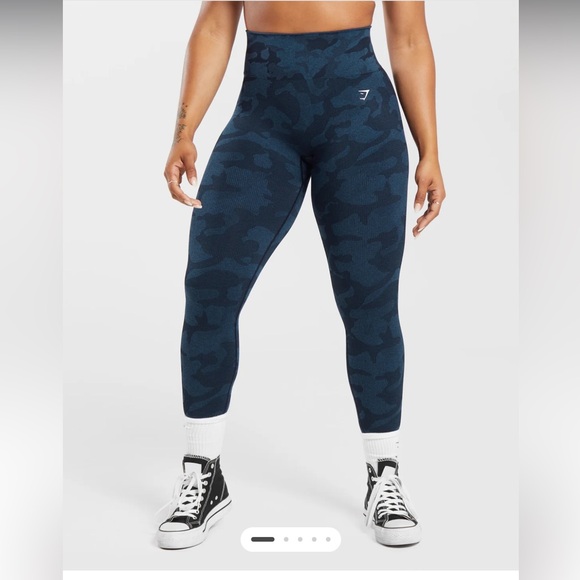 Gymshark Pants - Gymshark ADAPT CAMO SEAMLESS RIBBED LEGGINGS size small